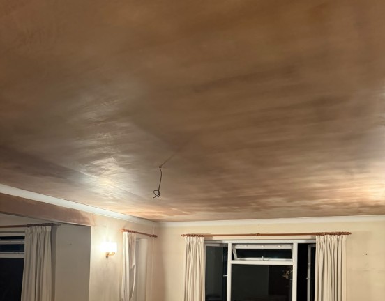 Large Artex Ceilings Skimmed Smooth in Runcton | B Bell Plastering