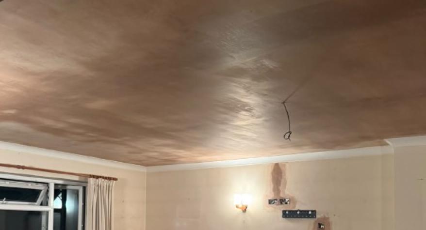 Large Artex Ceilings Skimmed Smooth in Runcton | B Bell Plastering
